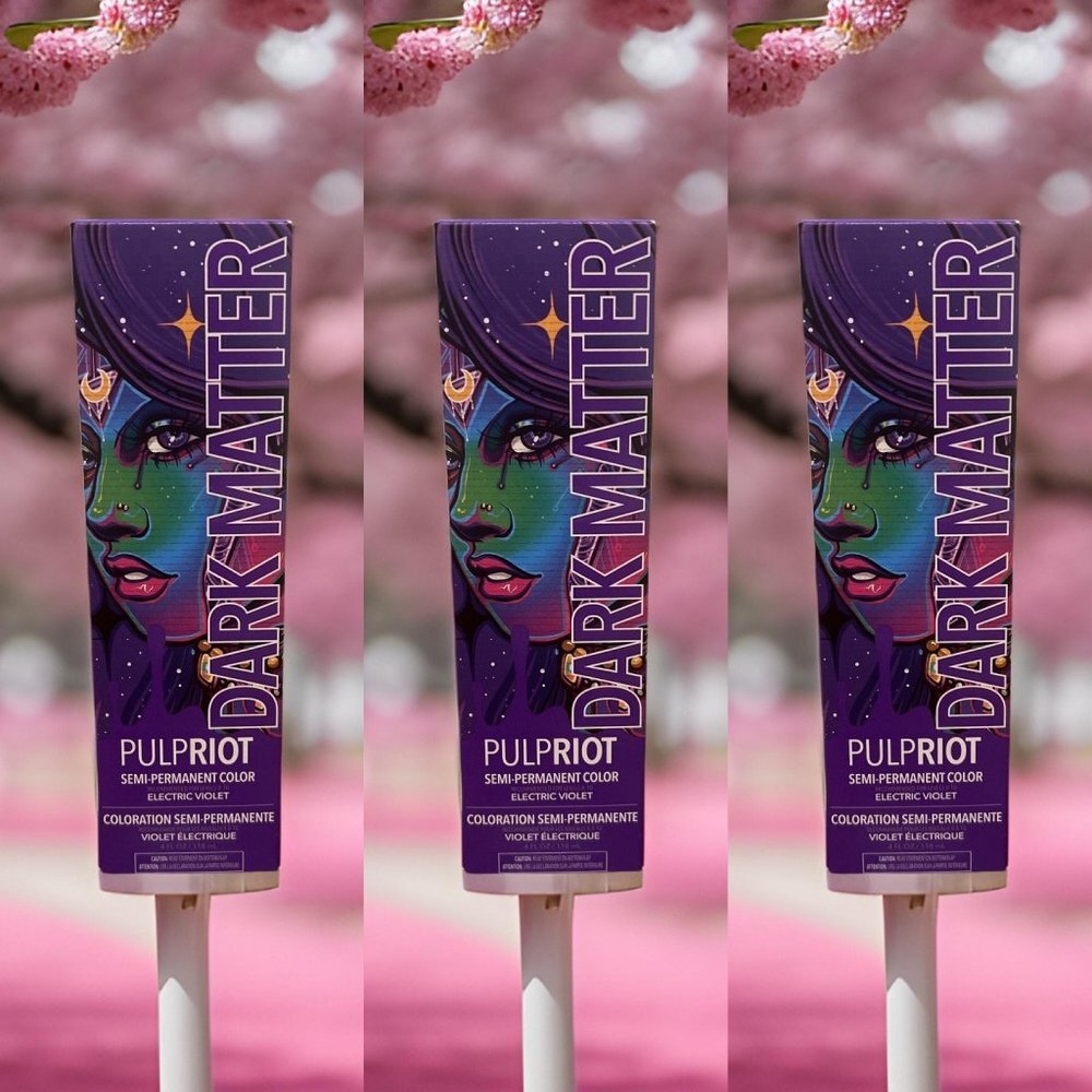 PulpRiot Semi Permanent HairColor Dark Matter 4 oz - 3 units